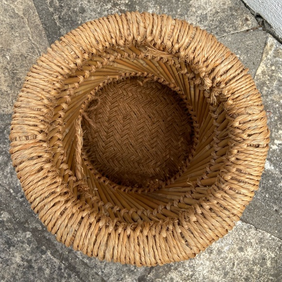 Vintage Rattan Bamboo Stool - Picture 7 of 7